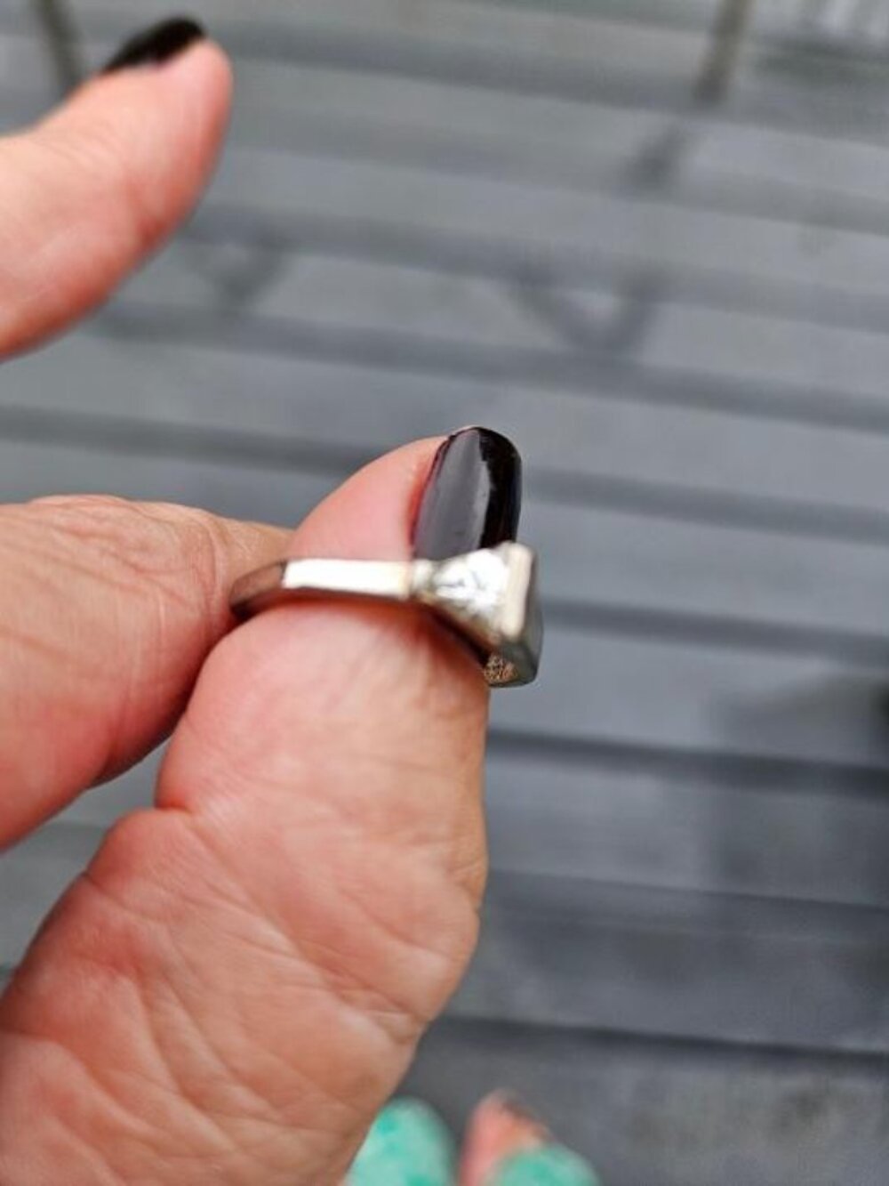Silver Stackable Ring Size 7 - Picture 9 of 9